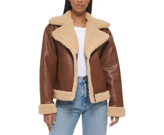 Levi's Ladies' Faux Leather Trucker Jacket