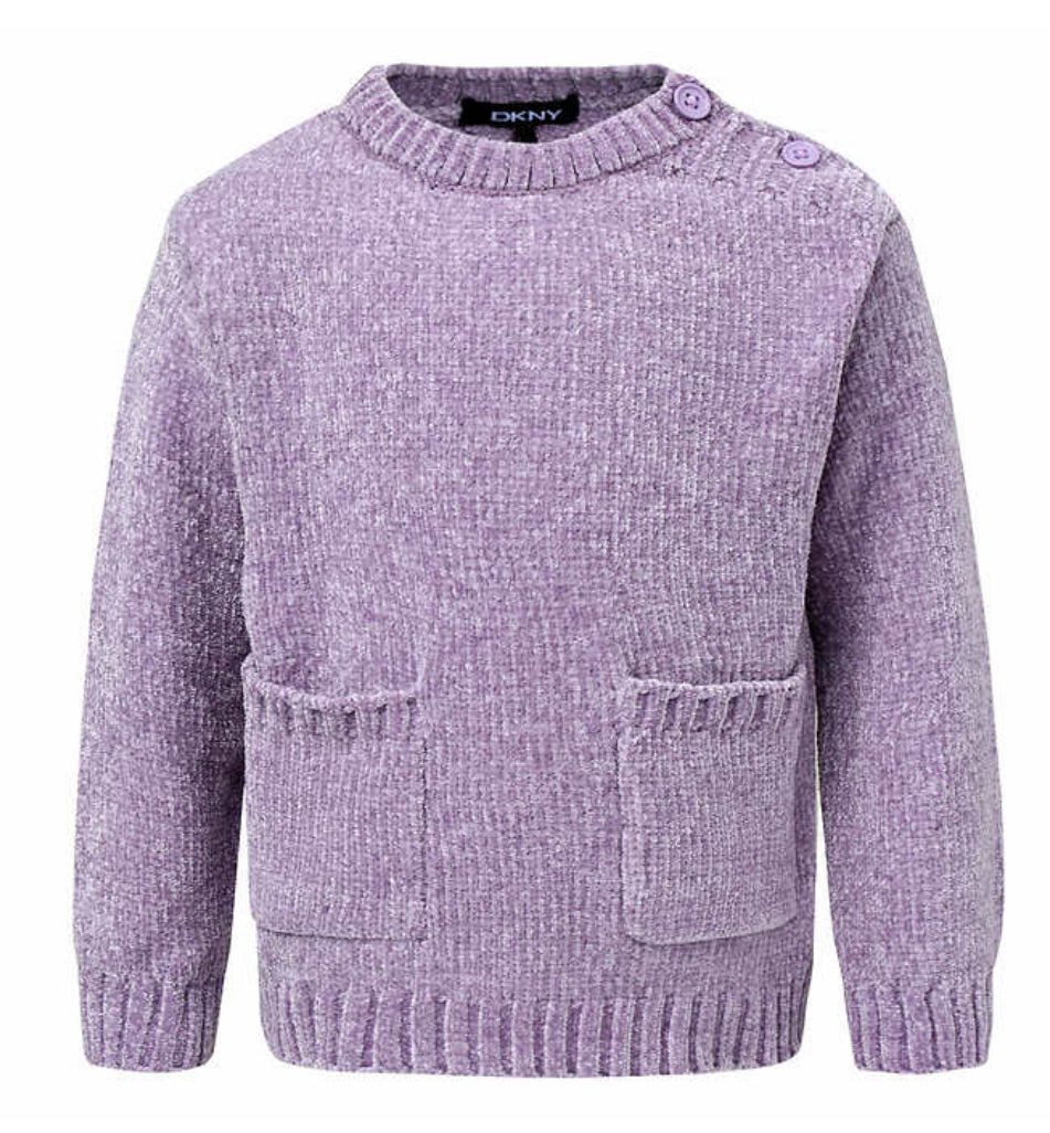 DKNY Kids' 2-piece Chenille Set Purple 18 Months