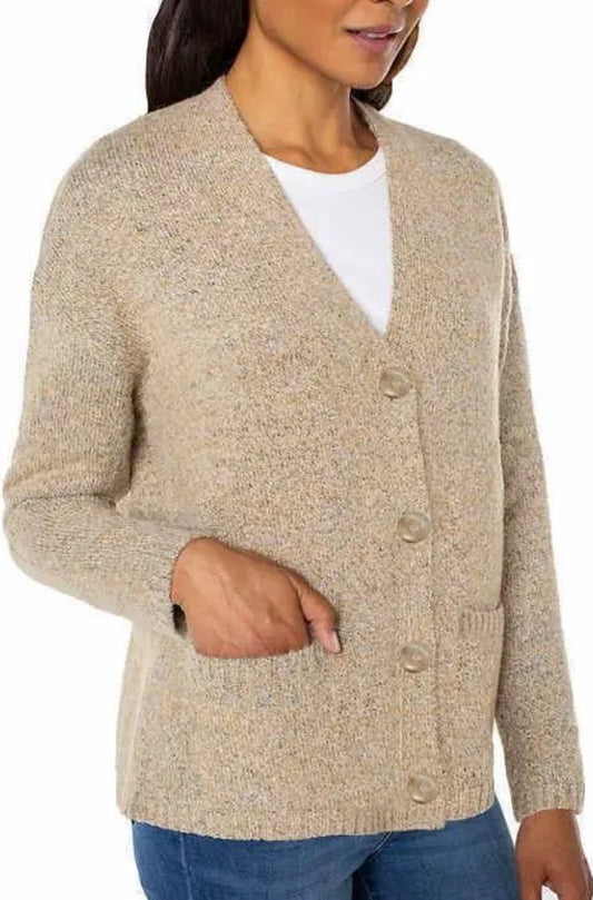 Well Worn Ladies Boyfriend Cardigan Color Oak