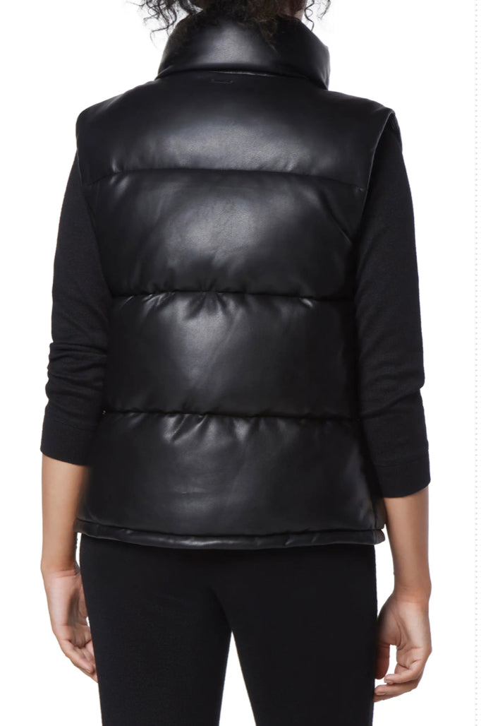 Marc New York Faux Leather Puffer Vest