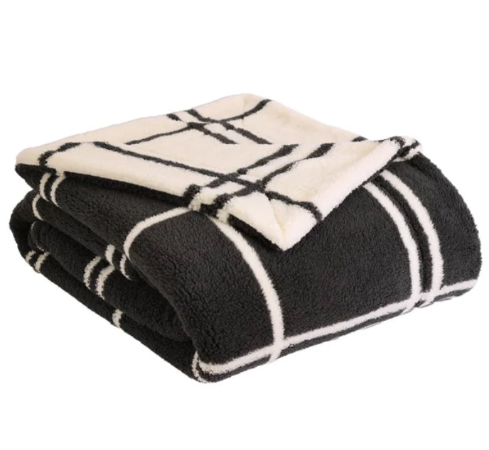 Life Comfort Reversible Sherpa Fleece Blanket