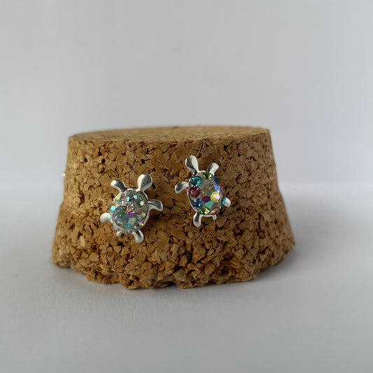 Twin Turtle Studs Earrings