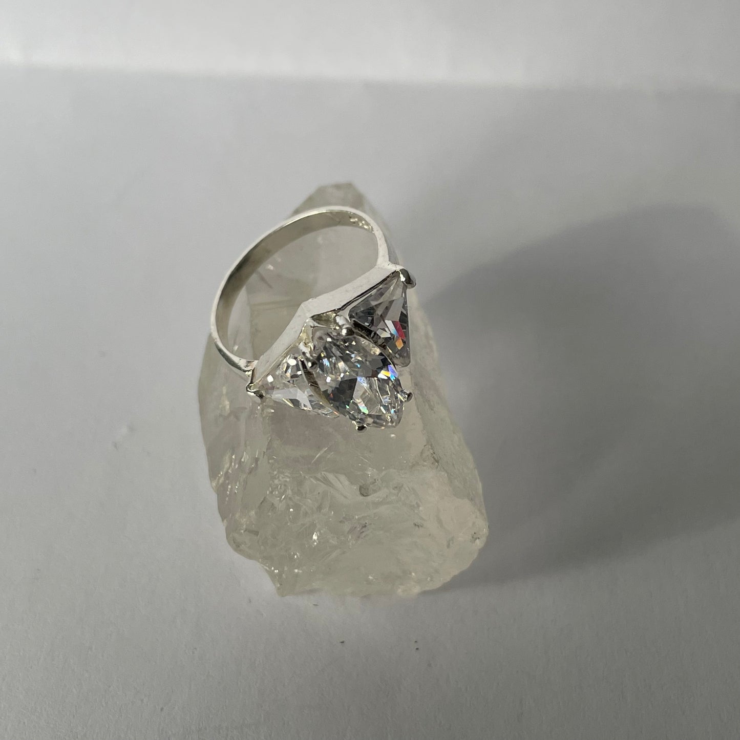 White Sapphire Marquise Ring Size 6